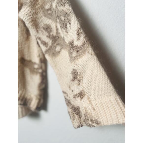 VICTORIA'S SECRET Mohair Wool Blend Floral Oversized Sweater Sz S - Picture 8 of 12